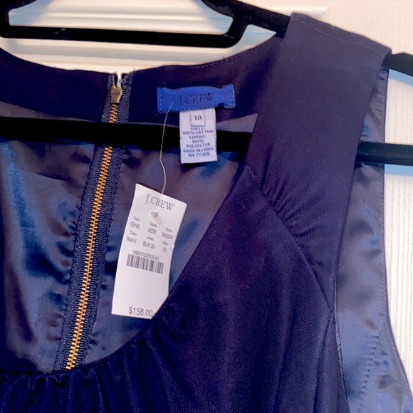 NWT J. Crew navy sheath dress - Picture 2 of 3